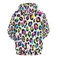 thumbnail image 5 of Colorful Leopard Print Pattern Oversized Hoodies For Men Teen Pullover With Pocket Mens Pullover Hoodie Sweatshirt S-5XL, 5 of 6