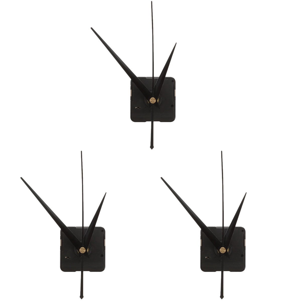 Worgeous 3-Pack Clock Movement Mechanism Replacement Parts for Clock Repair and Crafting Projects