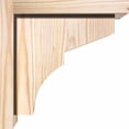 thumbnail image 3 of 7 1/2"W x 10"D x 10"H Monterey Smooth Corbel w/Backplate, Douglas Fir, 3 of 9