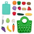 thumbnail image 6 of Battat Market Chop & Prep Plastic Set with Multicolor Play Food Board and Knife, Toddler and Preschool Toys, 6 of 10
