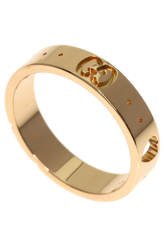 Pre-Owned Gucci Icon Amor Heart #8 Ring, 18K Pink Gold, Women's.