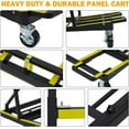 thumbnail image 5 of Folding Drywall Cart - 2200lbs Capacity Panel Dolly Cart with Nylon Universal Wheels Heavy Duty Drywall Dolly Portable Panel Truck Cart for Glass Windows Plasterboard Handling Plywood, 5 of 8
