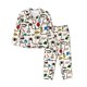 thumbnail image 1 of Fotbe Aabstract Eyes Conjunto de Pijama de Manga Larga para Mujer con Estampado, Ropa de Dormir de 2 Piezas, Conjunto de Casa Suave y Cómodo con Bolsillos-Small, 1 of 7