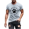 thumbnail image 1 of SDNall Hauts à Manches Longues Homme Col Rond Imprimé T-Shirt Manches Longues, 1 of 5