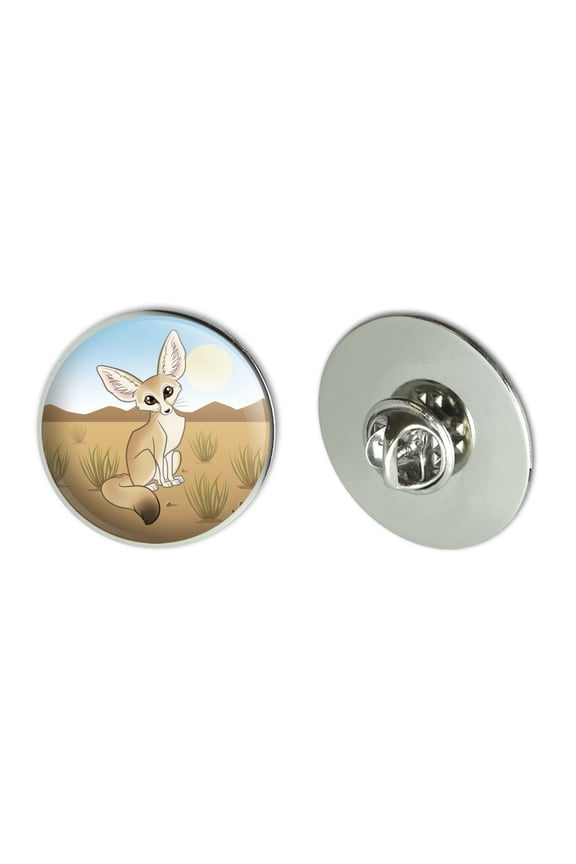 Fennec Fox Metal 1.1" Tie Tack Hat Lapel Pin Pinback