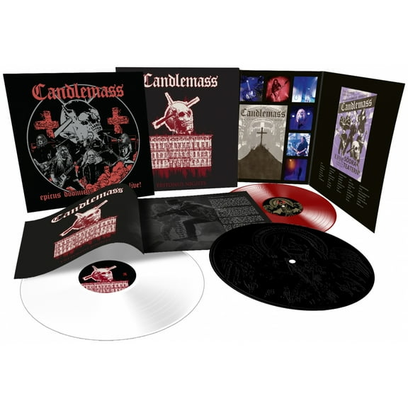 Candlemass - Tritonus Nights - 3LP Red, White & Black Etched Vinyl Boxset - Music & Performance
