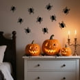 thumbnail image 4 of nvzhuang 10Pcs Halloween Wall Stickers Creative Removable Spiders/Bats Wall Decals for Home Office Party Decor, 4 of 8