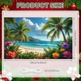 thumbnail image 2 of Tropical Theme Beach Banner Vacation Design Palm Trees Ocean Scenery for Summer Event Beach Party Tropical Decor, 2 of 9