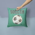 thumbnail image 2 of Carolines Treasures 8484PW1414 Soccer Canvas Fabric Decorative Pillow, 14Hx14W, multicolor, 2 of 4