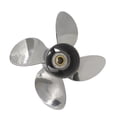 thumbnail image 2 of Propeller 13x17 for HONDA Outboard 3 Blades Stainless Steel Prop 15 Tooth RH, 2 of 4