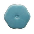 thumbnail image 4 of Linon Seraphina Vanity Stool, 17.75" Seat Height, gold Finish with Light Blue Velvet Fabric, 4 of 18