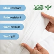 CGK Linens 4-Piece Ultra Soft & Comfy Hotel Luxury Sheet Set - Queen Size Cooling Bed Sheet Fits 8-16 Mattresses, White