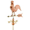 37" Grand Luxury Polished Copper Barn Rooster Weathervane