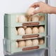 thumbnail image 1 of Refrigerador Organizador de Huevos con Diseño Apilable, Almacenamiento en Puerta Lateral, Capacidad para 10 Huevos, Plástico Verde y Blanco, Caja de Almacenamiento de Cocina que Ahorra Espacio, 1 of 6