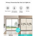 thumbnail image 4 of Window Privacy Film Easter Stained Glass Window Film Decorative Sun Block Window Cover Retro Spring Rabbit Plaid Flowers Animal Floral Window Clings Static Adhesive Sticker for Bathroom 17.7"x39.3", 4 of 7