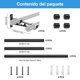 thumbnail image 4 of Juego de barras de cortina dobles retráctiles, barra decorativa de 48-84 pulgadas para salón y dormitorio, color negro, 4 of 7