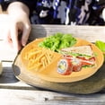 thumbnail image 5 of 4pcs Unbreakable Divided Plates Compartment Plates Reusable Portion Control Plates, 5 of 6