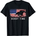 thumbnail image 1 of T-Shirt de Course de Chevaux Amusants Derby, 1 of 4