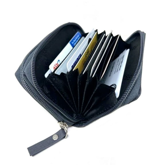 Alpine Swiss Womens Accordion Organizer Wallet Leather Credit Card Case ID