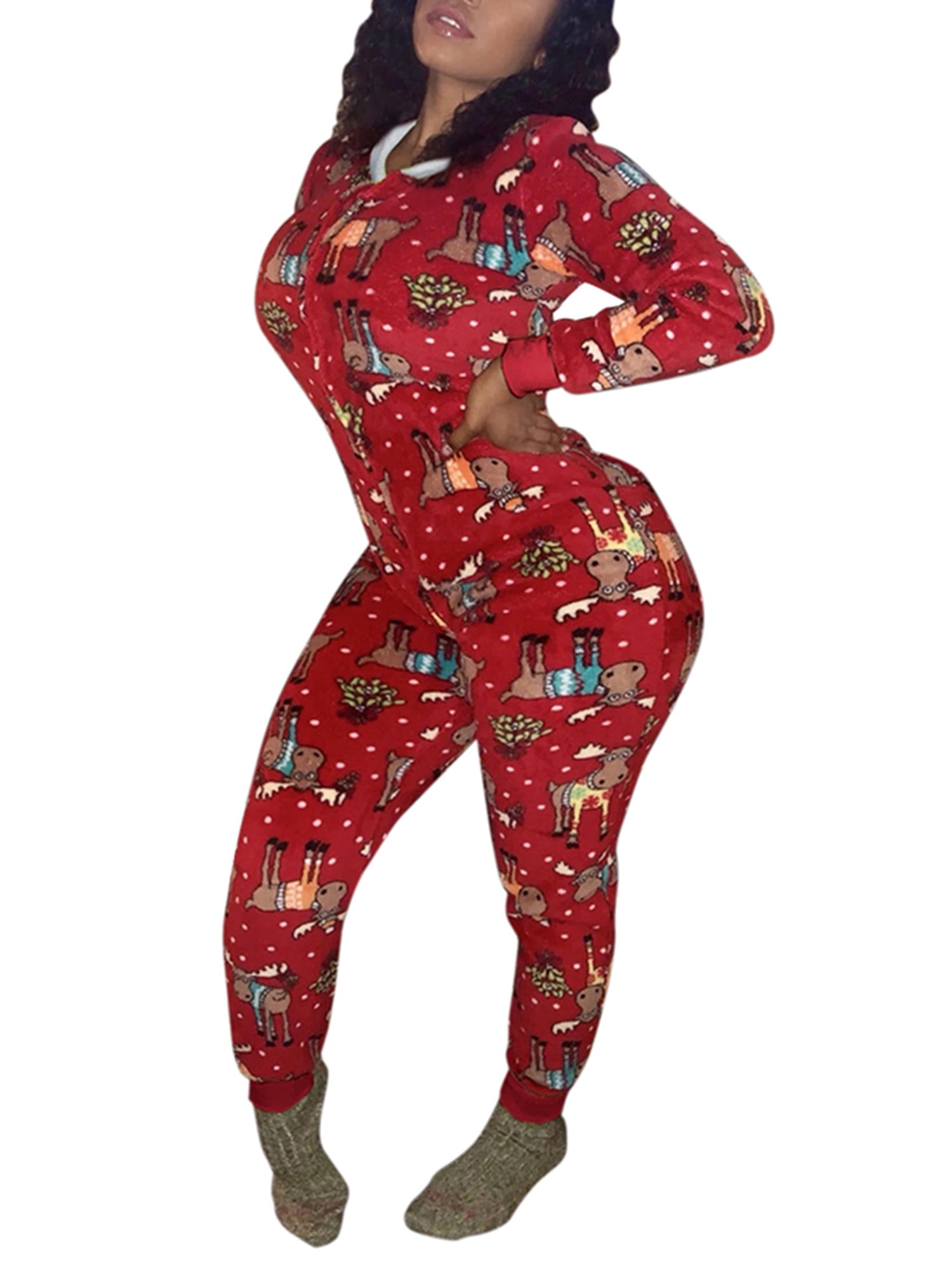 womens tight onesie pajamas