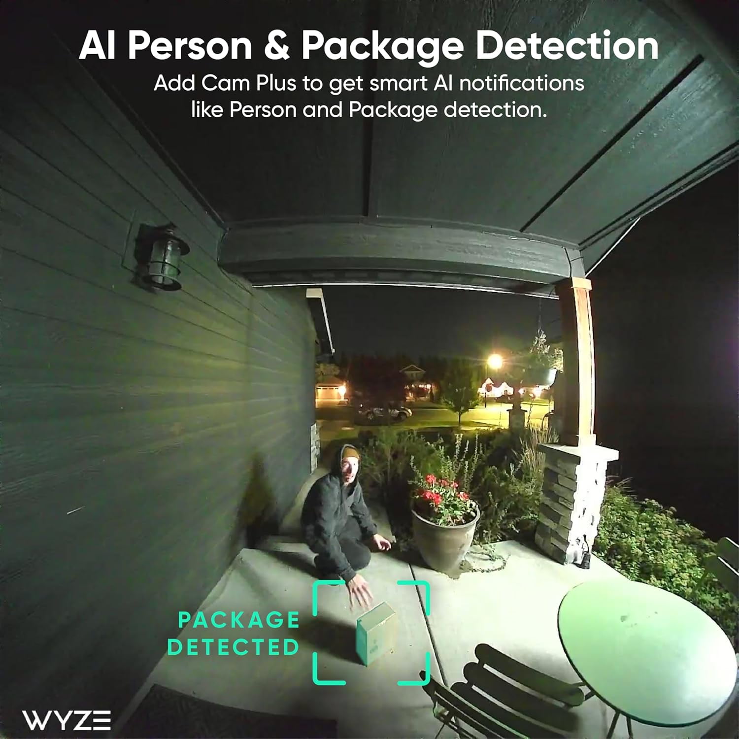 Wyze Battery Video Doorbell with 1536x1536 HD, Wireless/Wired Security Camera, Color Night Vision and Two-Way Audio