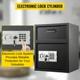 thumbnail image 6 of KFFKFF Carbon Steel Digital Safe - 1.7 Cubic Feet, Electronic Code Lock, Deposit Slot, Two Backup Keys, Ideal for Home, Hotel, Restaurant, Office, 6 of 9