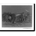 thumbnail image 2 of Historic Framed Print, The commissary's quarters in winter camp.Edwin Forbes., 17-7/8" x 21-7/8", 2 of 9