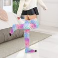 thumbnail image 6 of Dailycode Sheer Knee High Stockings for Women Rainbow Fish Scale, 6 of 7