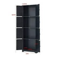 thumbnail image 4 of Kings Brand Furniture Lyons 4-Tier 68" Kitchen Pantry Storage Cabinet with 8 Doors, Black, 4 of 4
