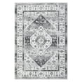 thumbnail image 2 of GlowSol 9'x12' Washable Area Rugs for Living Room Bedroom Large Vintage Boho Medallion Rug Floral Print Throw Rugs Low Pile Non-Slip Carpet, Grey, 2 of 7