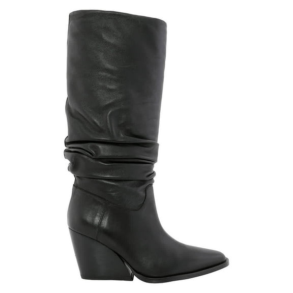Kenzo Black Billow Heel High-Top Boots, Brand Size 36 ( US Size 5 )