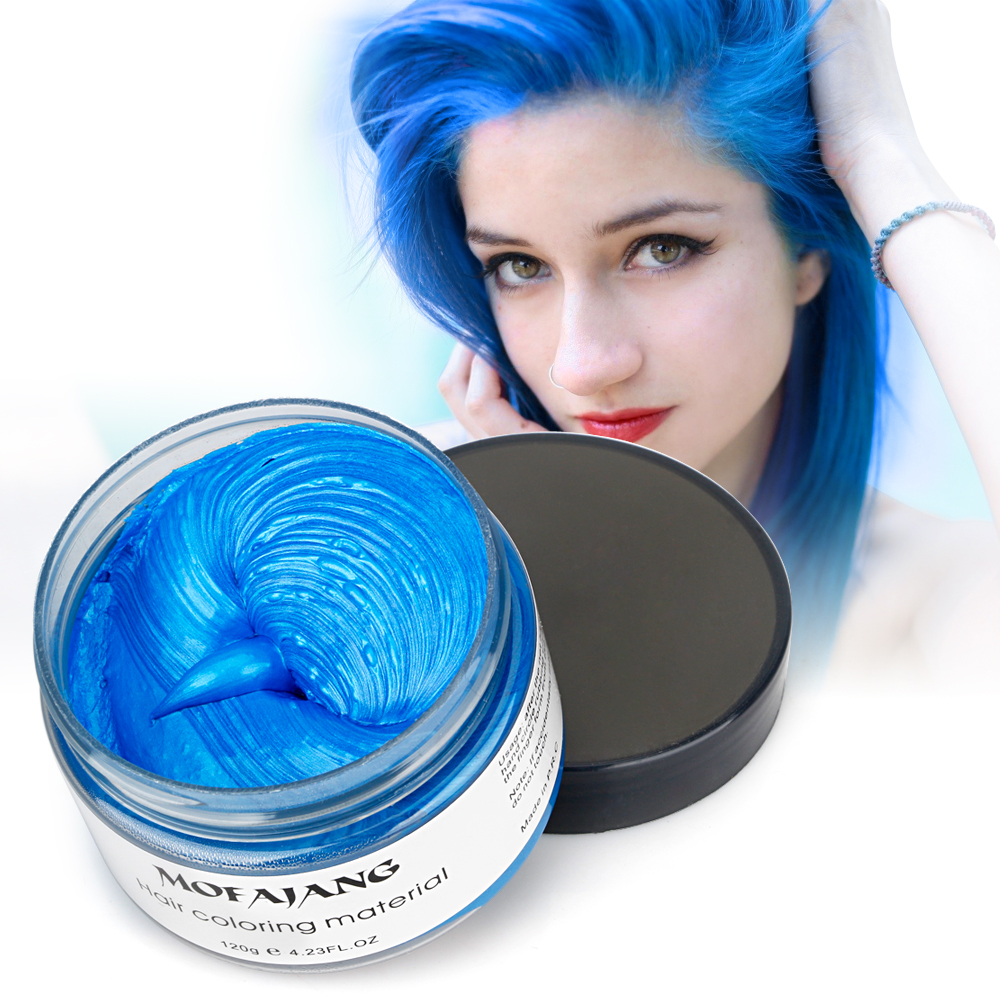 Hair Color Wax Kit Unisex DIY Hair Color Wax Mud Dye Cream Temporary