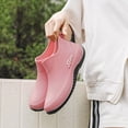 thumbnail image 4 of Women's Slip On Breathable Walking Shoes, Low Cut Soft Sole Waterproof Short Rain Boots Design with Cushion Comfort, Sneakers for Daily Leisure Gift, 4 of 4