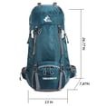 thumbnail image 2 of Mochila Bseash Impermeable de 60L para Senderismo y Camping con Funda para Lluvia, 2 of 9