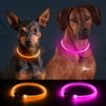 thumbnail image 2 of Miaocao 2 Packs Light Up Dog Collar, LED Dog Collar, USB Rechargeable Dog Lights for Night Walking, Adjustable Glow in The Dark Collars for Small Medium Large Dogs, Waterproof Safety Pets Lights, 2 of 6