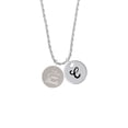 thumbnail image 2 of Delight Jewelry Stainless Steel In all things Give Thanks Disc - Silvertone Script Initial Disc - C - Charm Necklace, 20"+3", 2 of 4