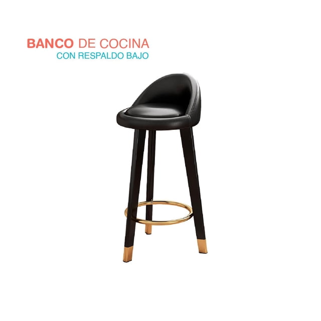 Banco Alto Silla Para Barra Desayunador Cocina Bar Pido Todo SDO01BK-I1