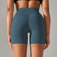 thumbnail image 4 of Pantalones cortos casuales para mujer Pantalones cortos de fitness sexy de cintura alta sin costuras para entrenamiento de ocio JShteea El nuevo, 4 of 9