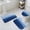 Blue, variant on Navy Blue Ombre Bath Mat 3 Piece Bathroom Rug Set, Modern Abstract Art Ocean Oil Painting Non Slip Bath Rug Contour Mat and Toilet Lid Cover, Absorbent Shower Mats Soft Bath Rugs and Mats Sets