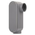 thumbnail image 1 of Cuerpo de conduit CKVIHAV de PVC gris de 2 pulgadas tipo LL con tapa, 1 of 7