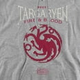thumbnail image 2 of Game of Thrones House Targaryen Sigil Unisex Adult Pull-Over Hoodie,Athletic Heather, Medium, 2 of 5