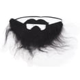 thumbnail image 2 of Disfraz De Barba Negra, Barbas Falsas Para Hombres, Barbas Falsas Negras, Vello Facial Falso, Bigotes Falsos, Franela Para Fiestas, Teatro, Cosplay, 2 of 7