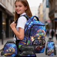 thumbnail image 2 of Yspwyqan School Backpack Set for Kids, Matching Lunch Box Set 4Pcs, Galaxy School Bus Lightweight Casual Bookbag Multi-Pocket Fits 15.6 Laptop for Travel, 2 of 7