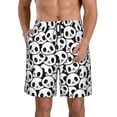 thumbnail image 1 of Fotbe Cute Panda Face Trajes de Baño Estampados para Hombre, Shorts de Verano de Secado Rápido, Ropa de Playa, Bañadores-3X-Large, 1 of 6