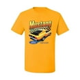 thumbnail image 2 of Wild Bobby, Ford Yellow Mustang Horsepower Cars and Trucks Men Graphic Tee, Gold, XX-Large, 2 of 6