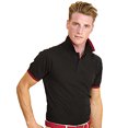 thumbnail image 3 of Asquith & Fox Mens Classic Fit Tipped Polo Shirt, 3 of 3