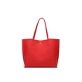 thumbnail image 4 of Dreubea Bolso de hombro de piel sintética suave para mujer, bolso de mano con borlas de gran capacidad, 4 of 5