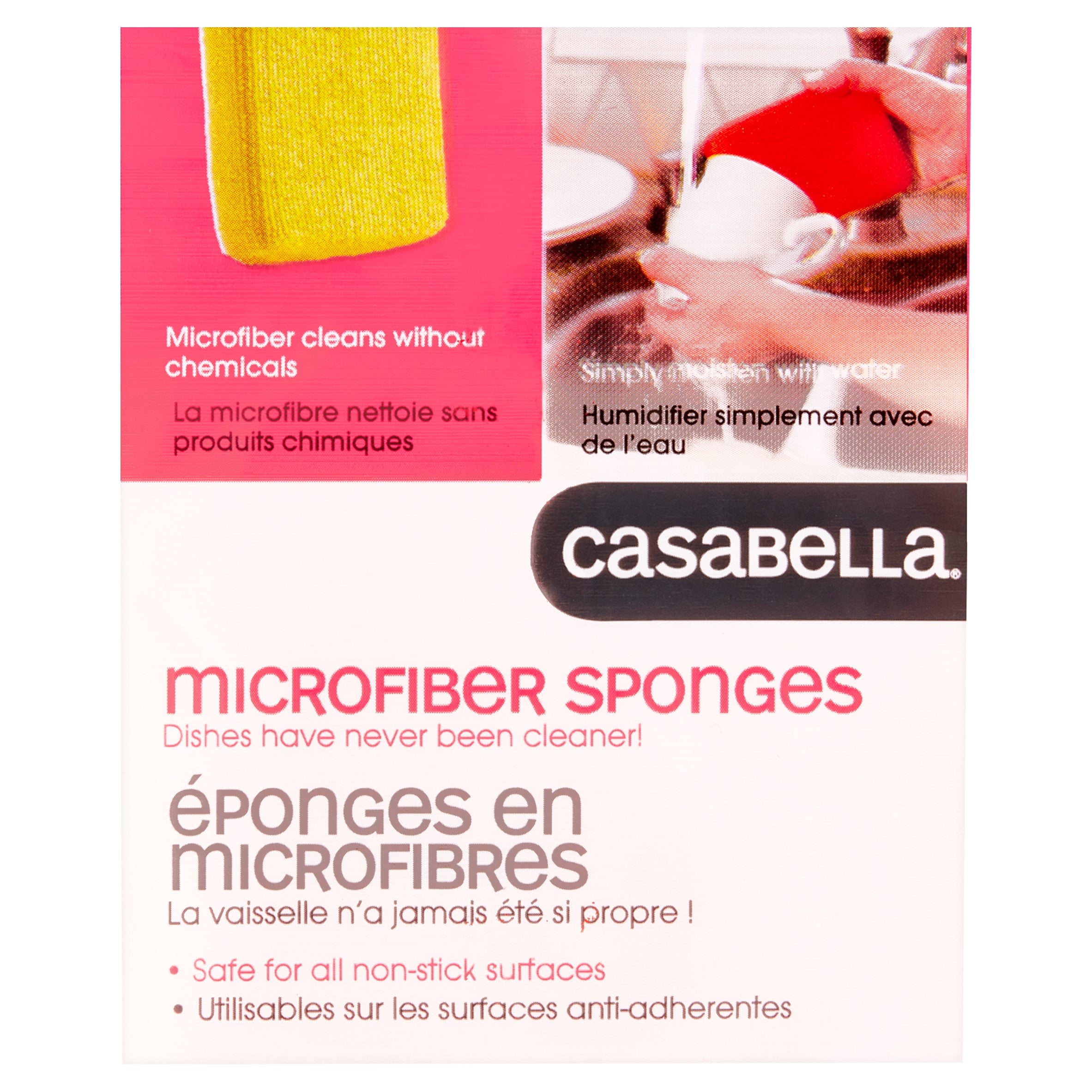 Casabella Non-Scratch Sparkle Scrubby Sponges, (Pack of 2)