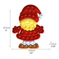 thumbnail image 2 of Navidad Papá Noel Push Bubble Toy Stress Relief Sensory Toys Regalo De Navidad Para Niños Adultos Guardurnaity HA046909-03, 2 of 6