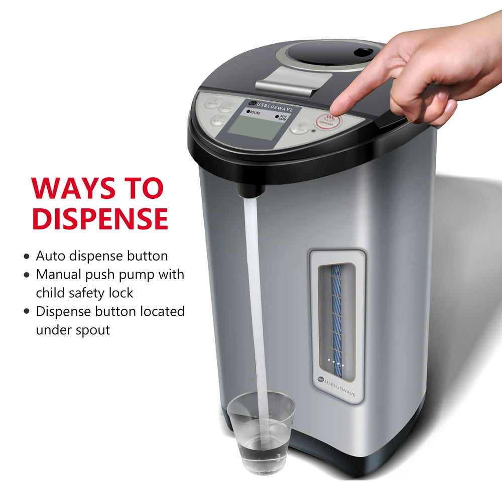 US BLUEWAVE Electric Hot Water Boiler and Keeper Pot, Kettle Water